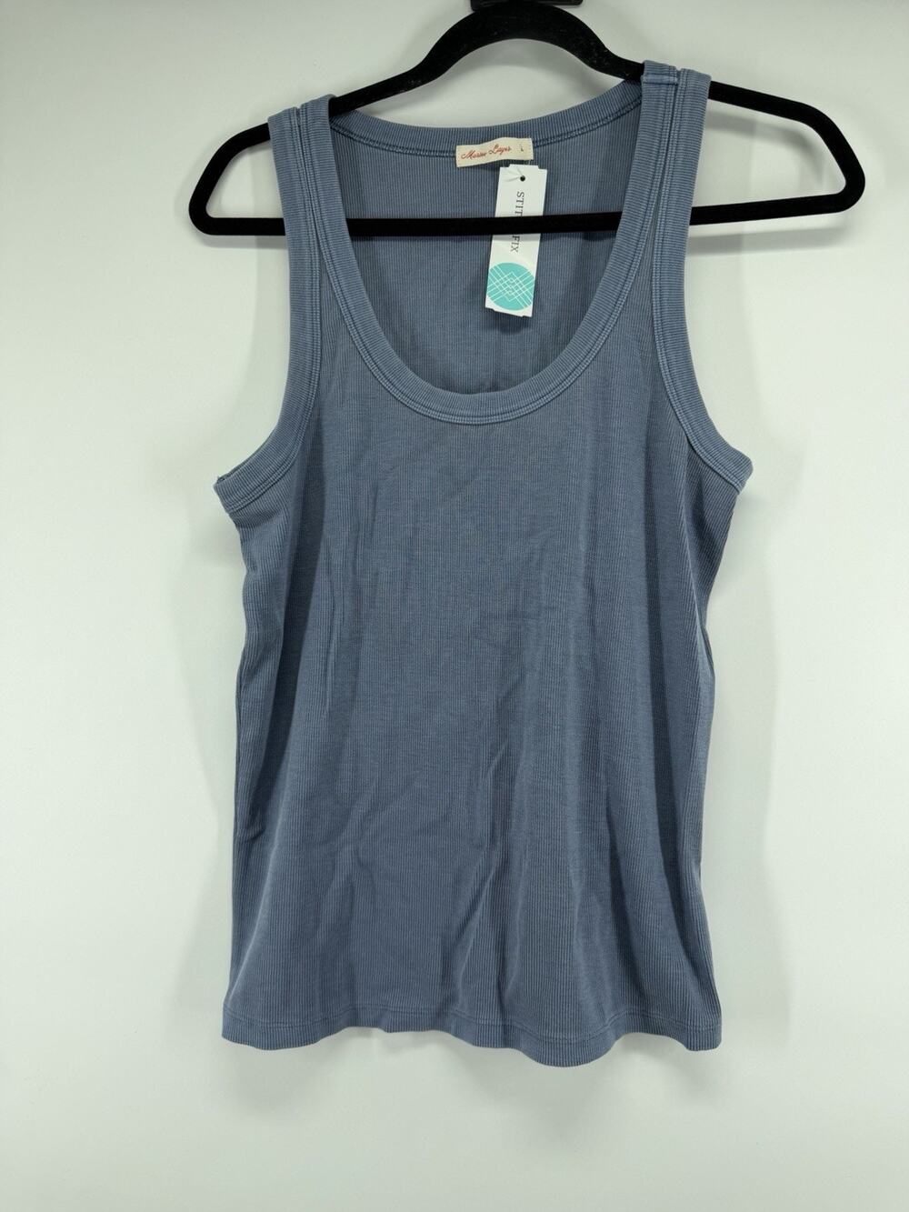 New Marine Layer Lexi Rib Sun Crop Tank Top Womens L